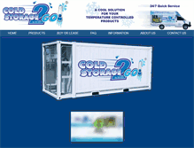 Tablet Screenshot of coldstorage2go.com